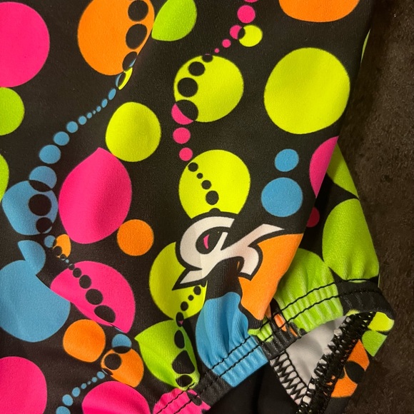 NWT GK gymnastics tumbling dance athletic black LIFE OF THE PRACTICE LEOTARD - Picture 4 of 9